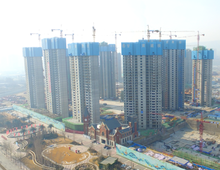甘肅建投地產(chǎn)·百酈灣項目一期 一、三標段15層以下主體順利通過驗收